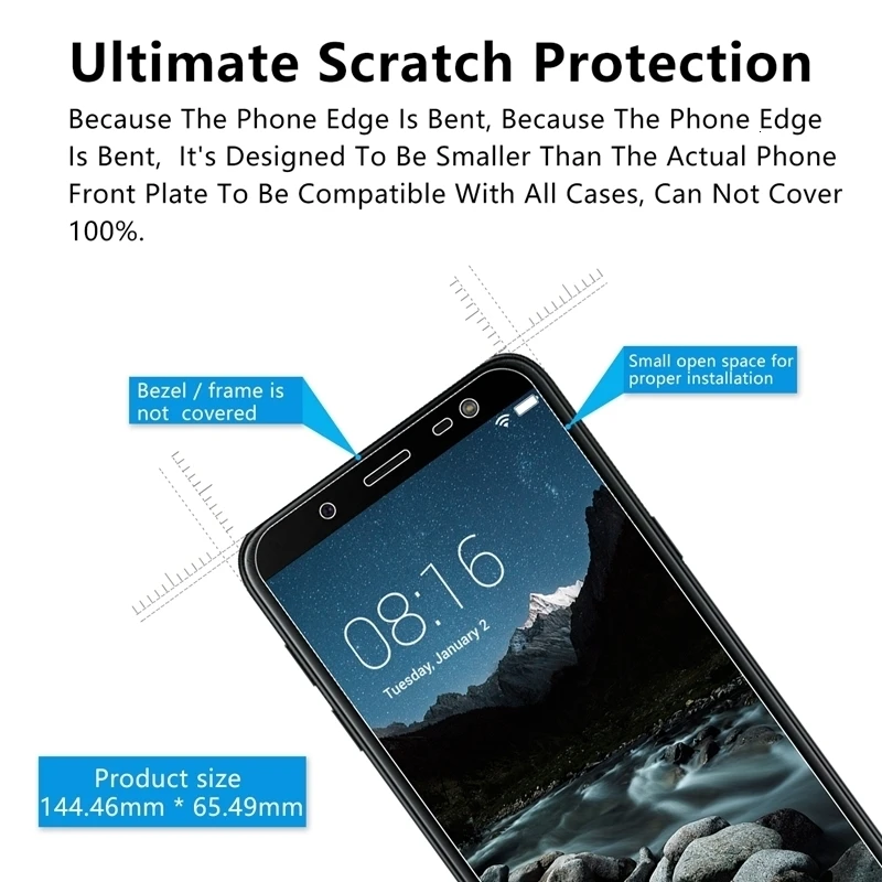 9H протектор экрана для samsung Galaxy J6 2018 J600F J600G Защитная пленка телефона J8 SM J800F