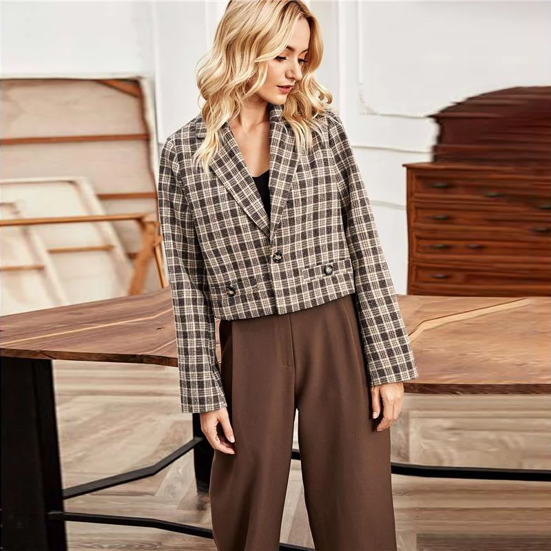 

Elegant Blazer Autumn Winter Jacket Women Loose New Arrival Coats Long Sleeve Stylish Coat Simple Snow Blazer Woman Tops Female