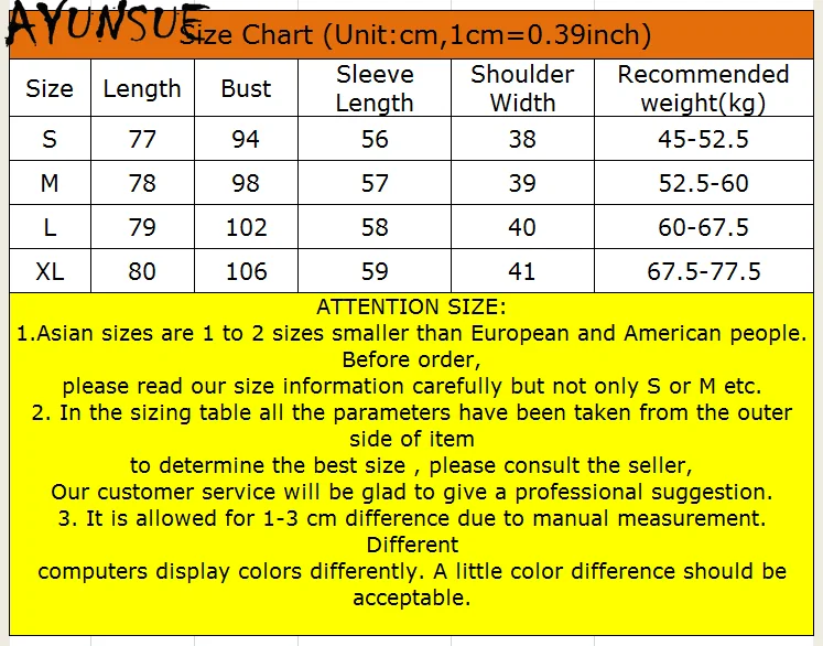

AYUNSUE Women's Winter Down Jacket Korean Coat Female 90% White Duck Down Jackets Warm Women Parkas Fashion 2020 Chaqueta Mujer