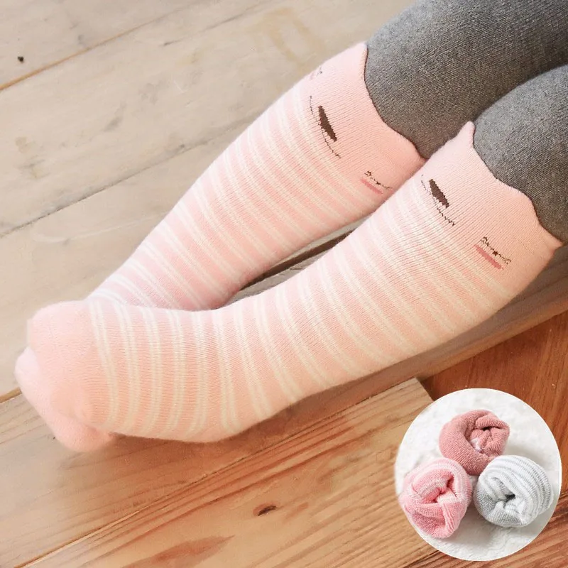 Носки для малышей гольфы маленьких девочек милый мультфильм уха Длинные трубы
