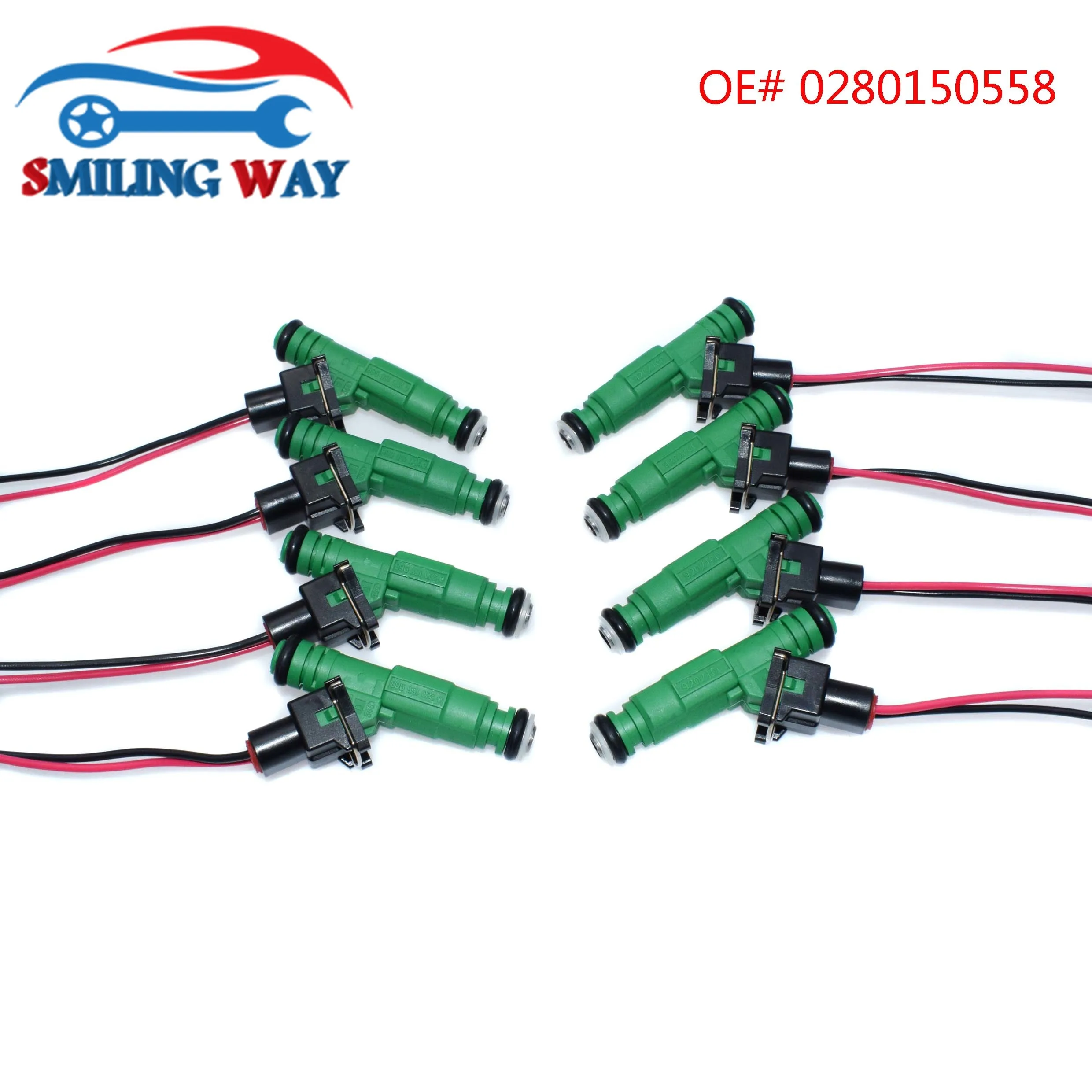 Топливный инжектор и Соединитель с жгутом 0280155968 для VW Ford Audi Volvo BMW Chrysler Dodge Buick Jeep