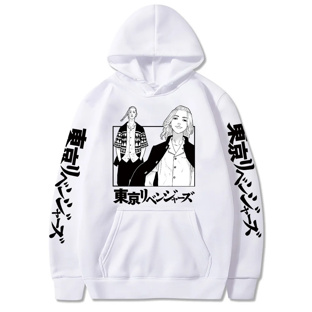 

Anime Hoodie Tokyo Revengers Cosplay Sano Manjiro Ryuguji Ken Men Women Sweatshirt Loose Oversize Pullover Hooded Casual Sweater