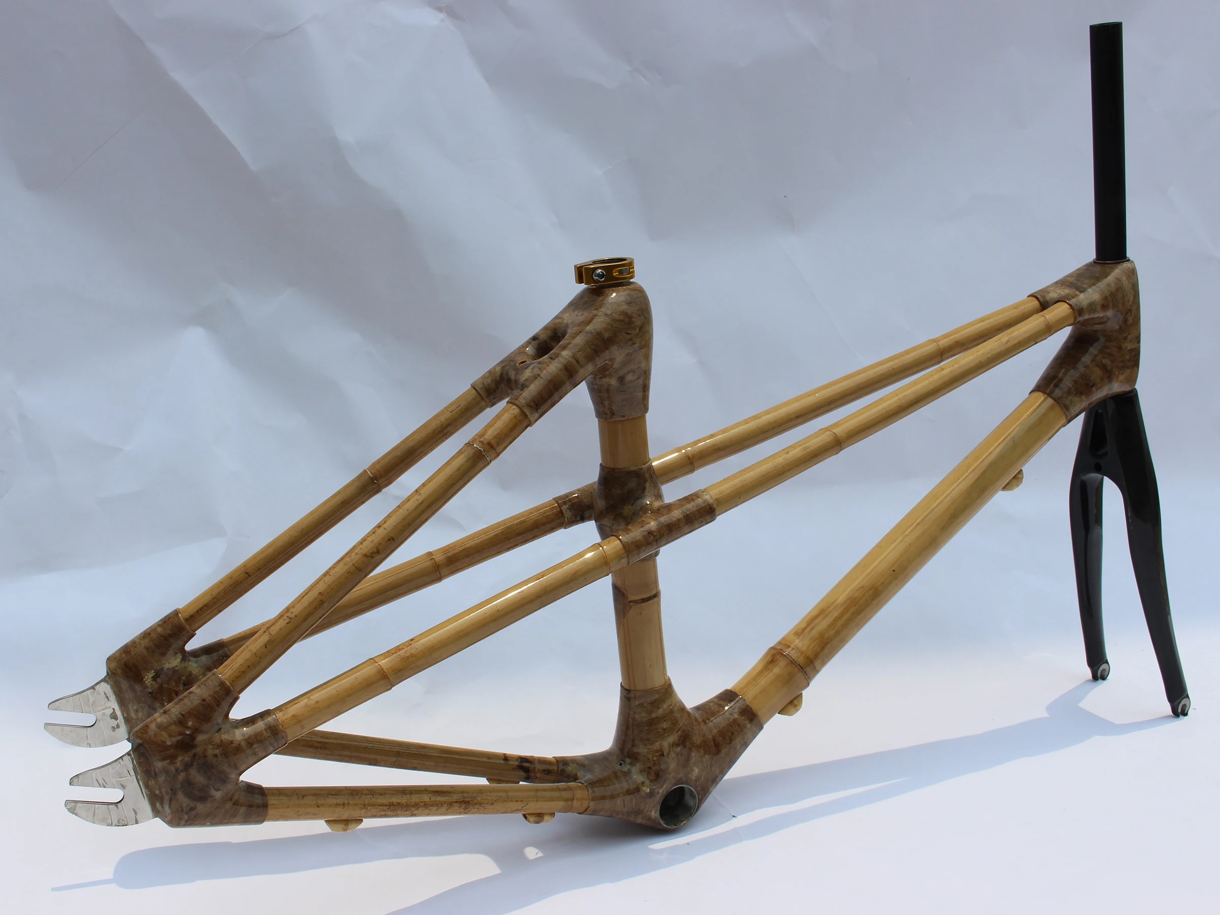 Бесплатная доставка! Бамбуковая рама для шоссейного велосипеда Fixie