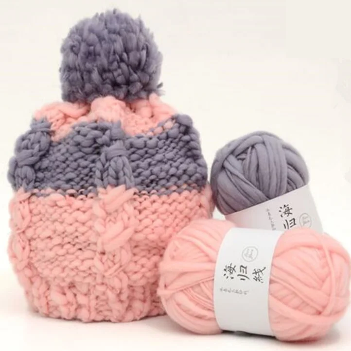 Mylb мохнатая шерстяная пряжа супер громоздкая Рука вязание Исландская шерсть