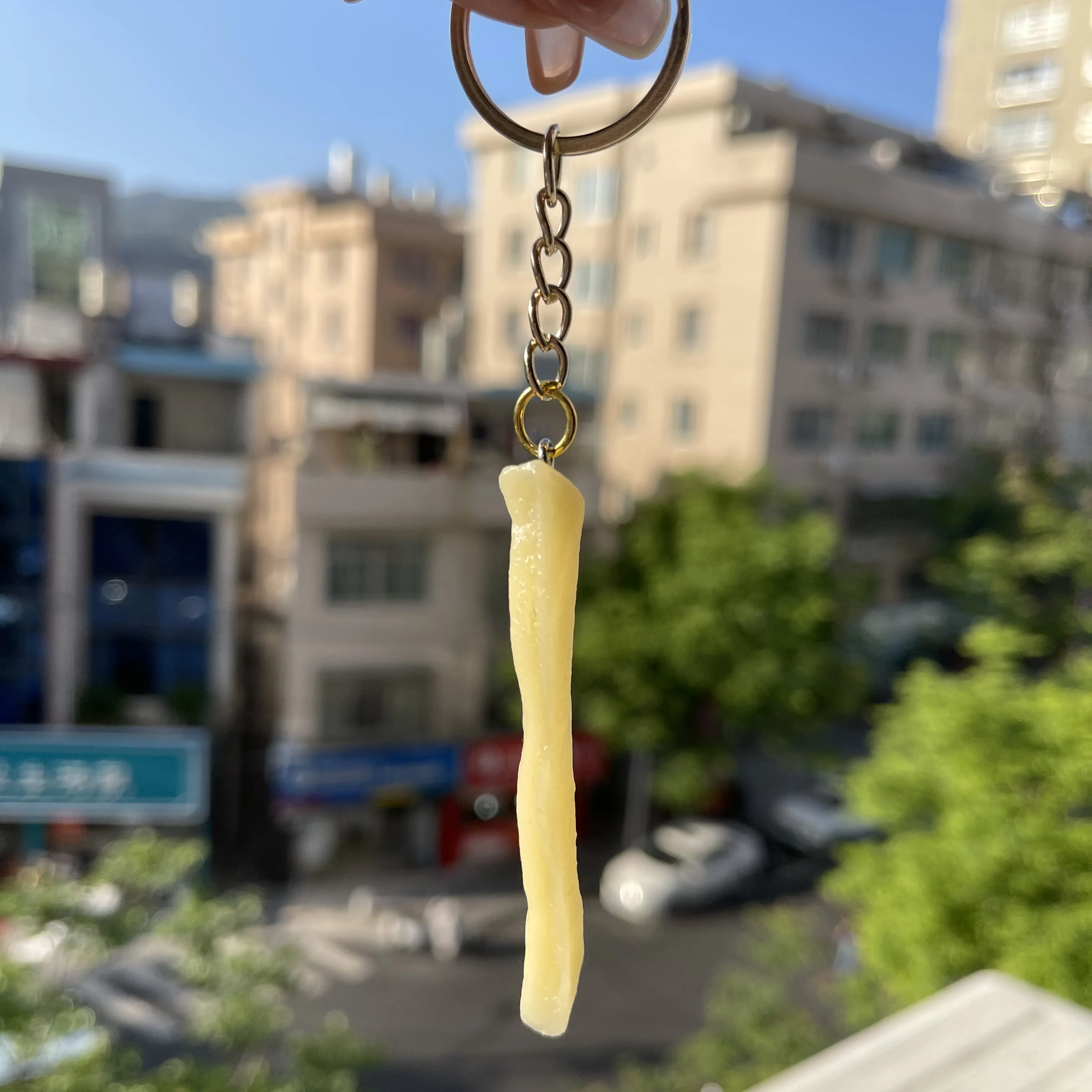 Имитация брелоки еда картофеля фри брелок &quotцыпленок&quot самородки жареные ноги