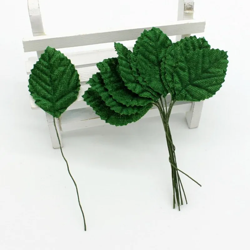 200 шт. Мини Искусственные бархатные листья искусственные цветы сделай сам