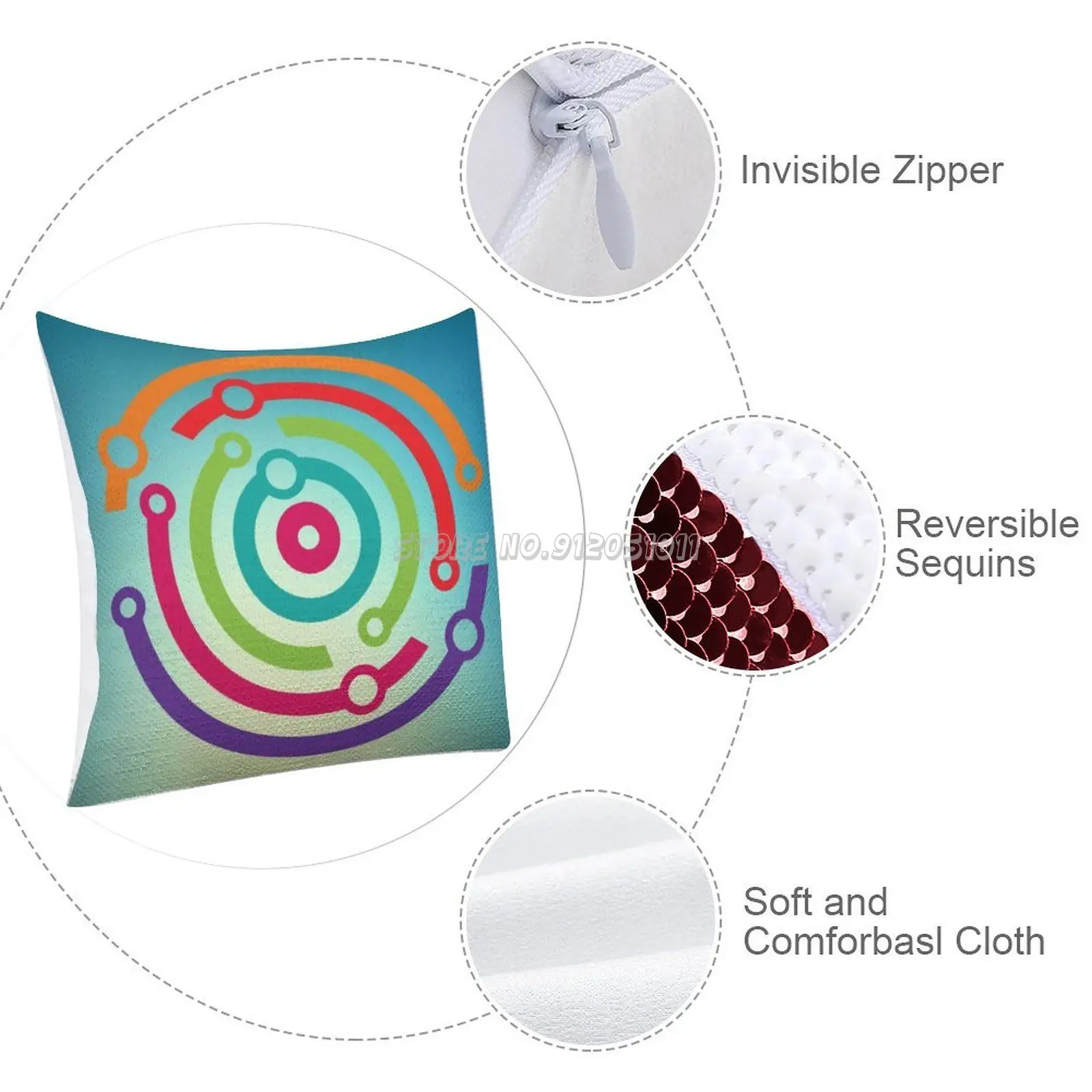 Venturous блестящий чехол для подушки Модный современные домашние наволочки подушек