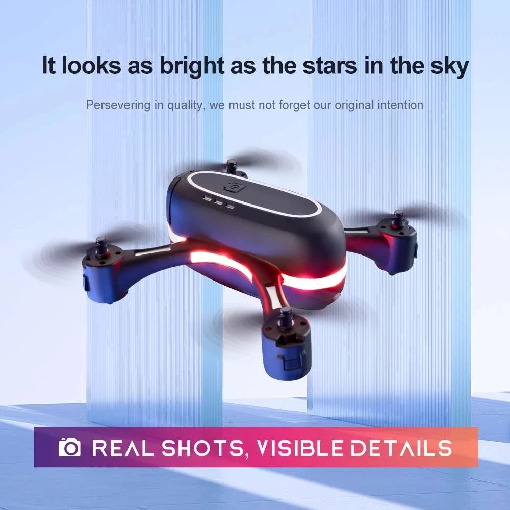 Новый Радужный Дрон 4K двойная камера HD Wi-Fi FPV с оптическим потоком фиксированная