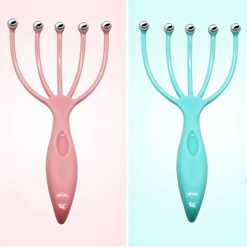 

Five-Jaw Ball Head Massager Manual Scratch Head Grabber Plastic Scalp Massage Claw Professional Fashion