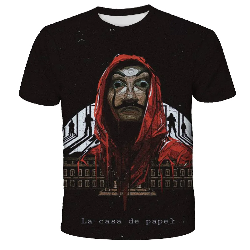 Летняя Детская футболка с мультипликационным домиком для банкнот 3D топ коротким