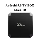 Смарт ТВ-приставка Maxhd x96mini, Android 9,0, четырехъядерный Amlogic s905x, 4K, HD медиаплеер, 2,4G, Wi-Fi, DDR3, ТВ-приставка