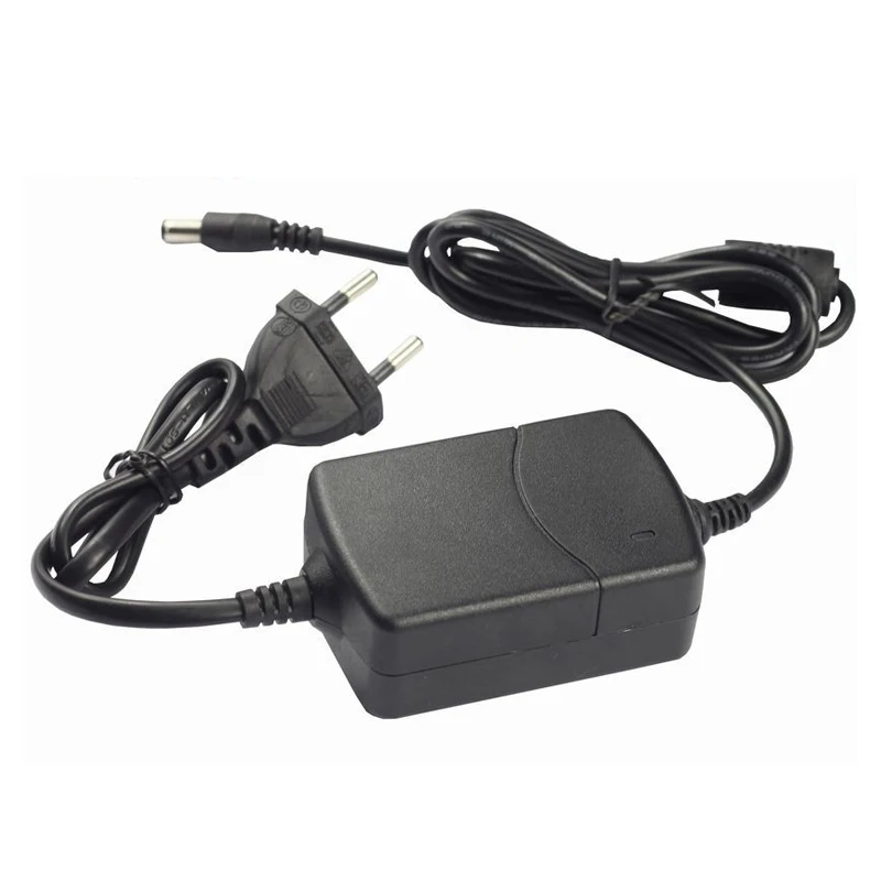 

12V 2A EU Plug Dual Cable AC DC Adapter AC100-240V to DC 12V Two Wire Power Supply Charger 5.5mm x 2.1-2.5mm for LED Strip/CCTV