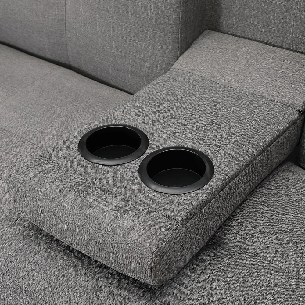 

Modern Sofa Futon Sofa Bed Sleeper Dark Grey Fabric Sofa Set Living Room Furniture Assembly Corner Combination Sofa