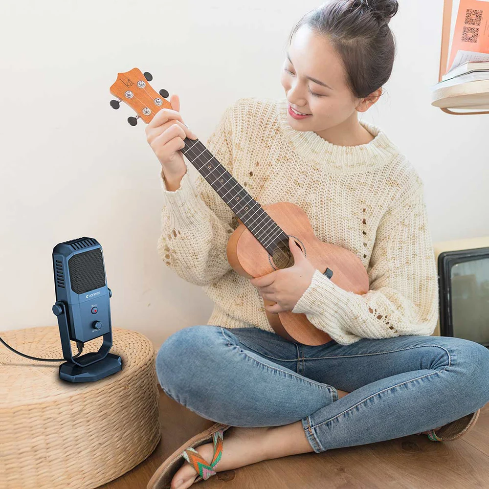 Профессиональный USB микрофон для студийной записи конденсаторный с четырьмя