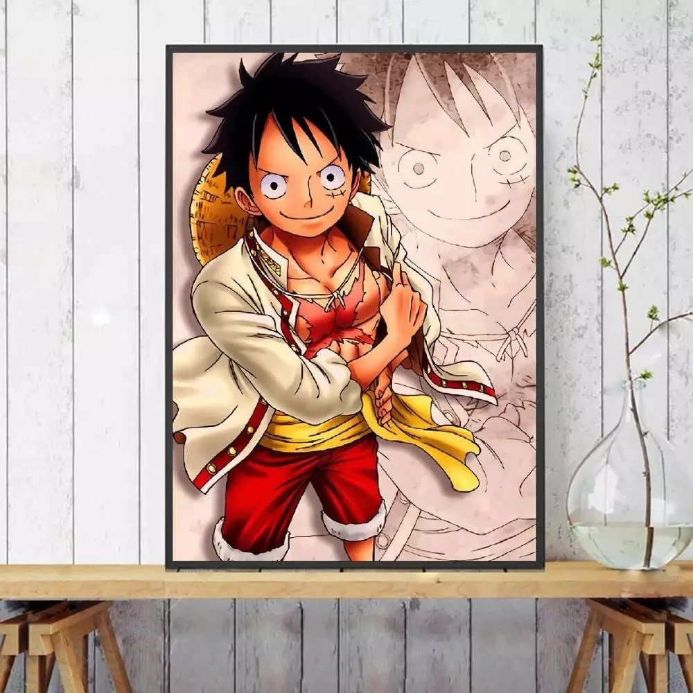 

Monkey D Luffy Canvas Painting Nordic Style Wall Art Anime Pictures HD Prints Posters Modular Modern Living Room Home Decor