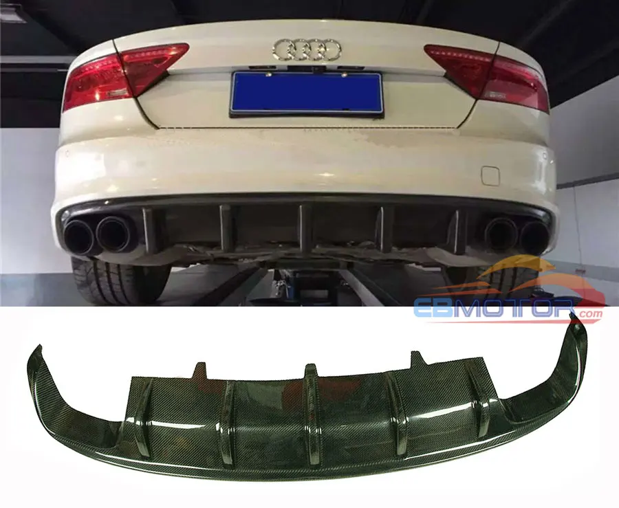 DTM стиль реального углеродного волокна задний диффузор для Audi A7 S7 RS7 2012UP A067