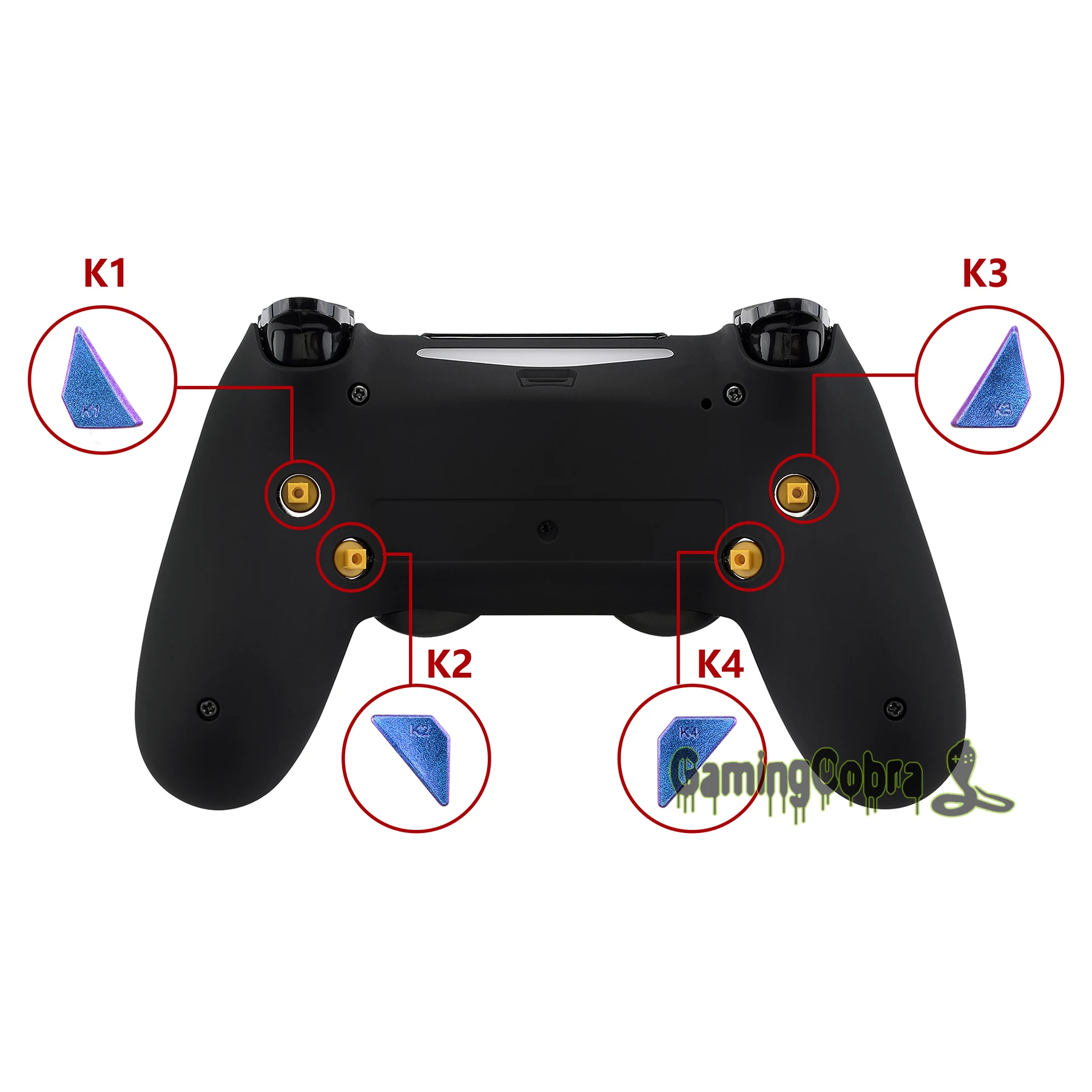 Экстремальные глянцевые пуговицы-хамелеоны фиолетового и синего цвета для