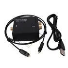 Преобразователь цифрового в аналоговый аудио, разъем 3,5 мм, 2 усилитель RCA декодер, оптический оптоволоконный коаксиальный сигнал в аналоговый DAC Toslink стерео