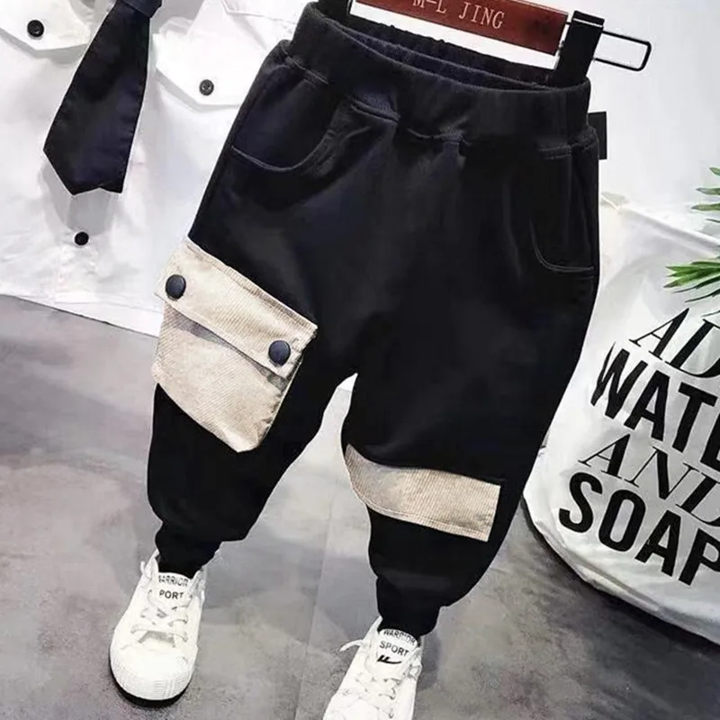 Новые детские брюки до щиколотки для маленьких мальчиков брюки-шаровары детей