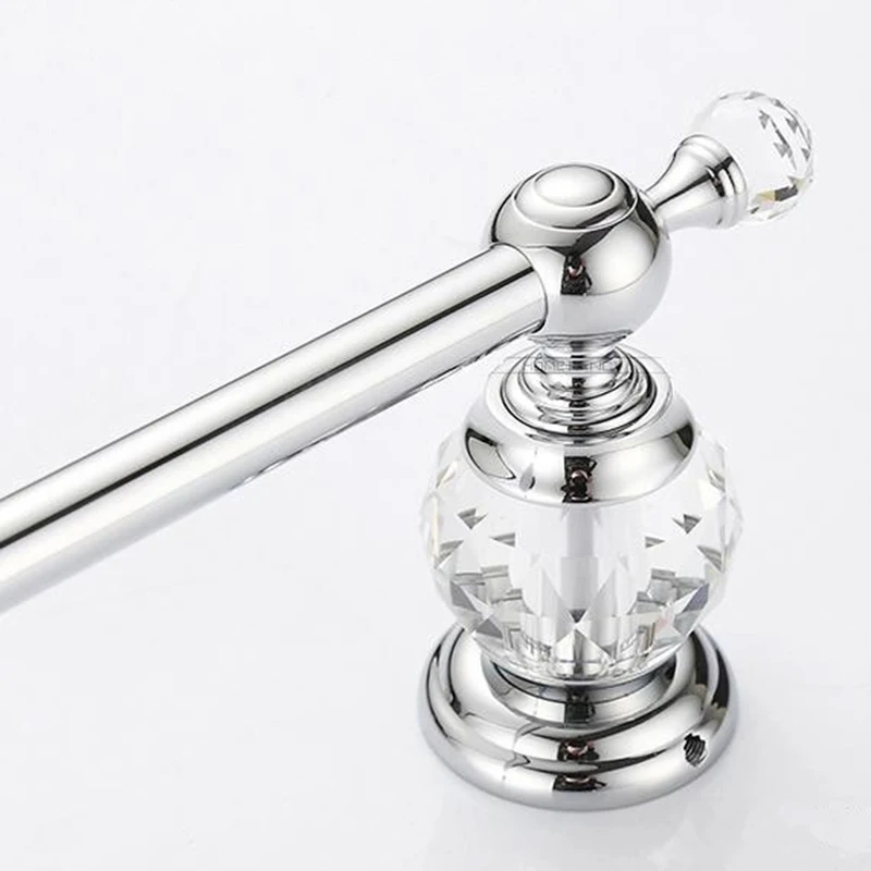 Европейская хромированная отделка одинарный держатель для полотенец