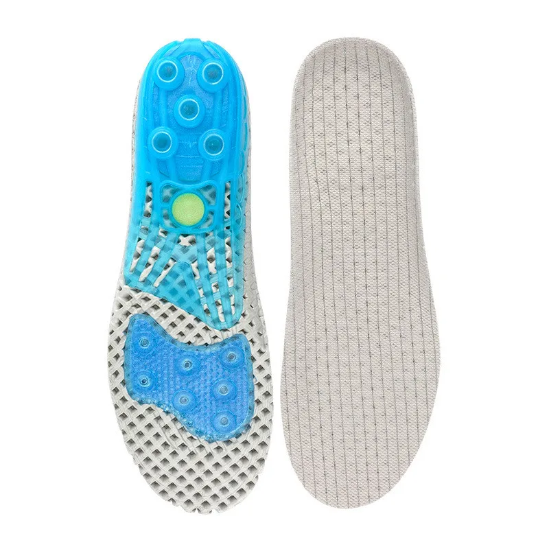 Running Sport Basketball Insoles Silicone EVA insoles silicone shoes pads for Plantar Heel Shock Absorption Pads soles insert