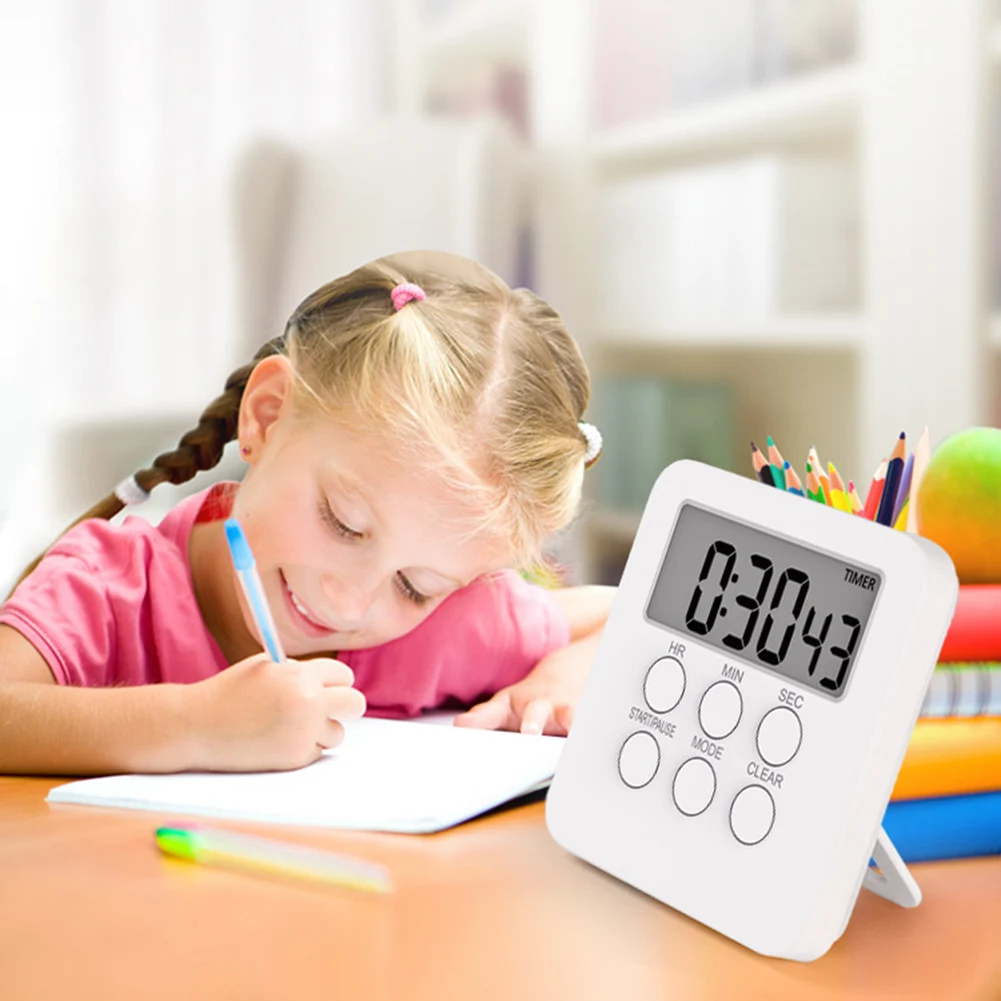 

T06 Digital Timer Stopwatch Silent Kitchen Count Up Countdown Timer Cooking Baking Alarm Reminder Clock with Stand