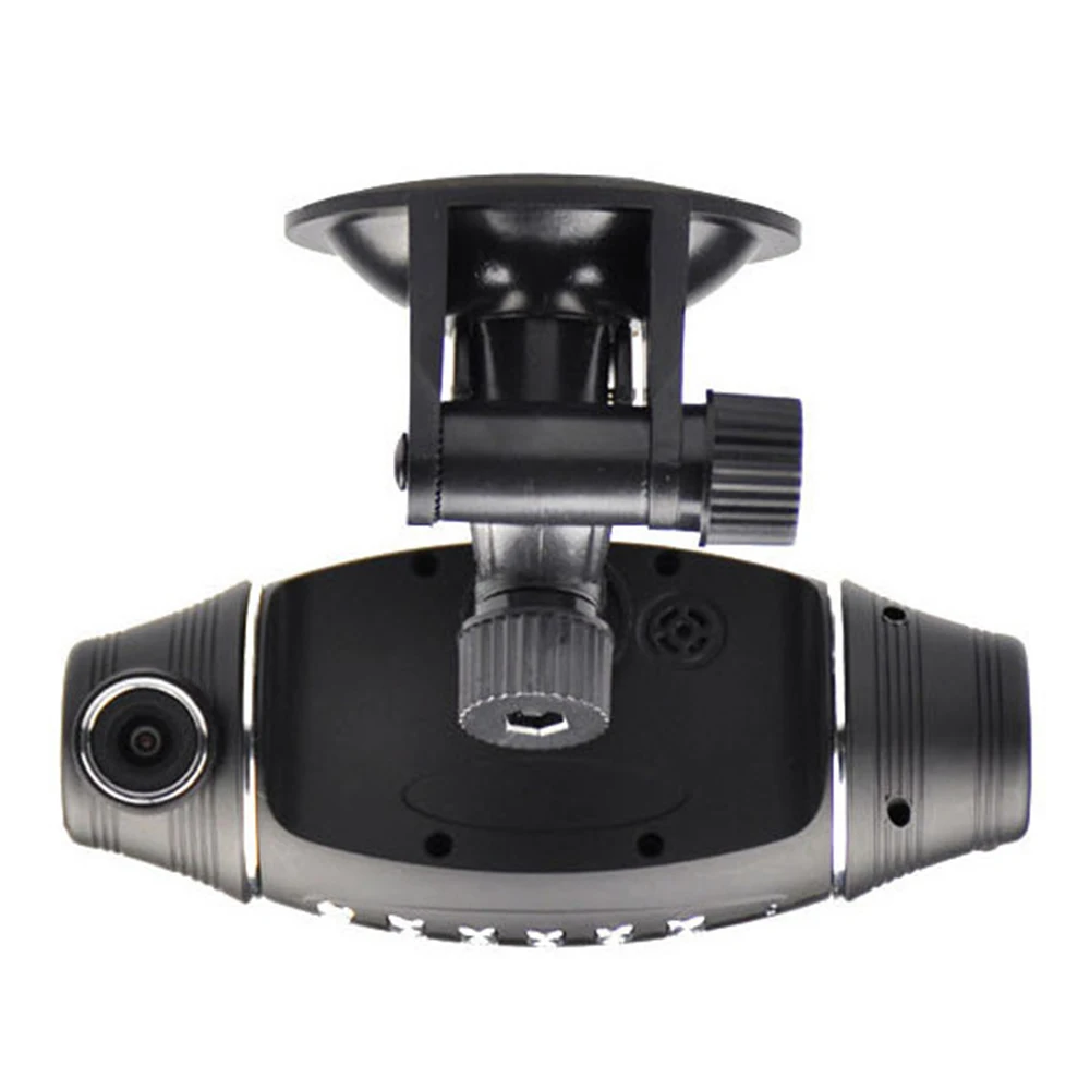 HD Автомобильный видеорегистратор с двойной камерой широкоугольный ночным