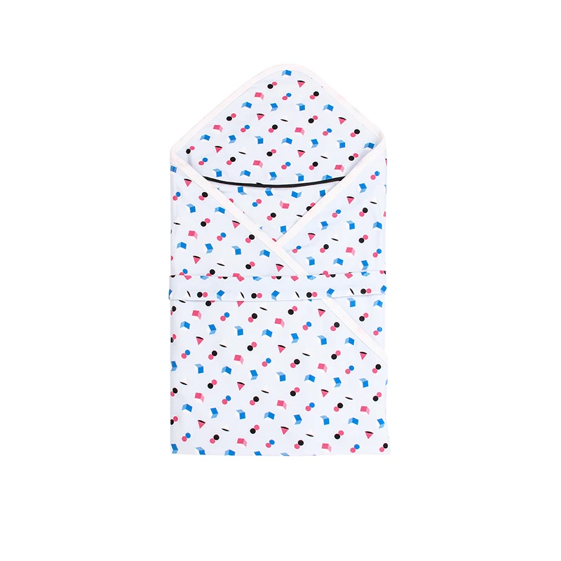 

Newborn hooded blanket wrap Infant swaddle blanket 0-3 months baby Blankets cotton gauze Printing cartoon Summer BMT014