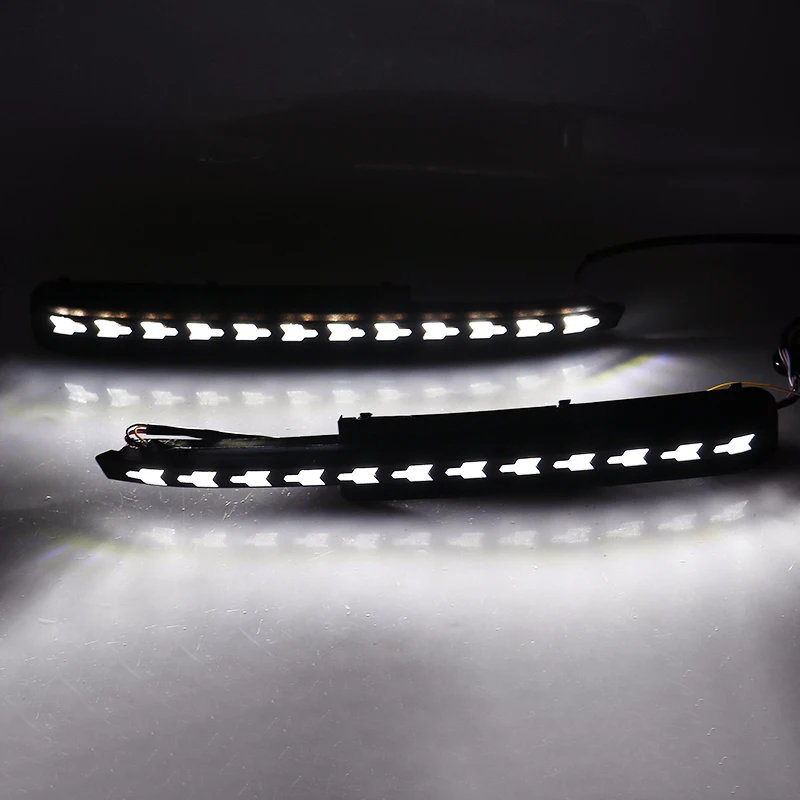 

2pcs DRL for Toyota MARK X REIZ 2004-2009 LED DRL Daytime Running Light with Turn Signal Fog Lamp