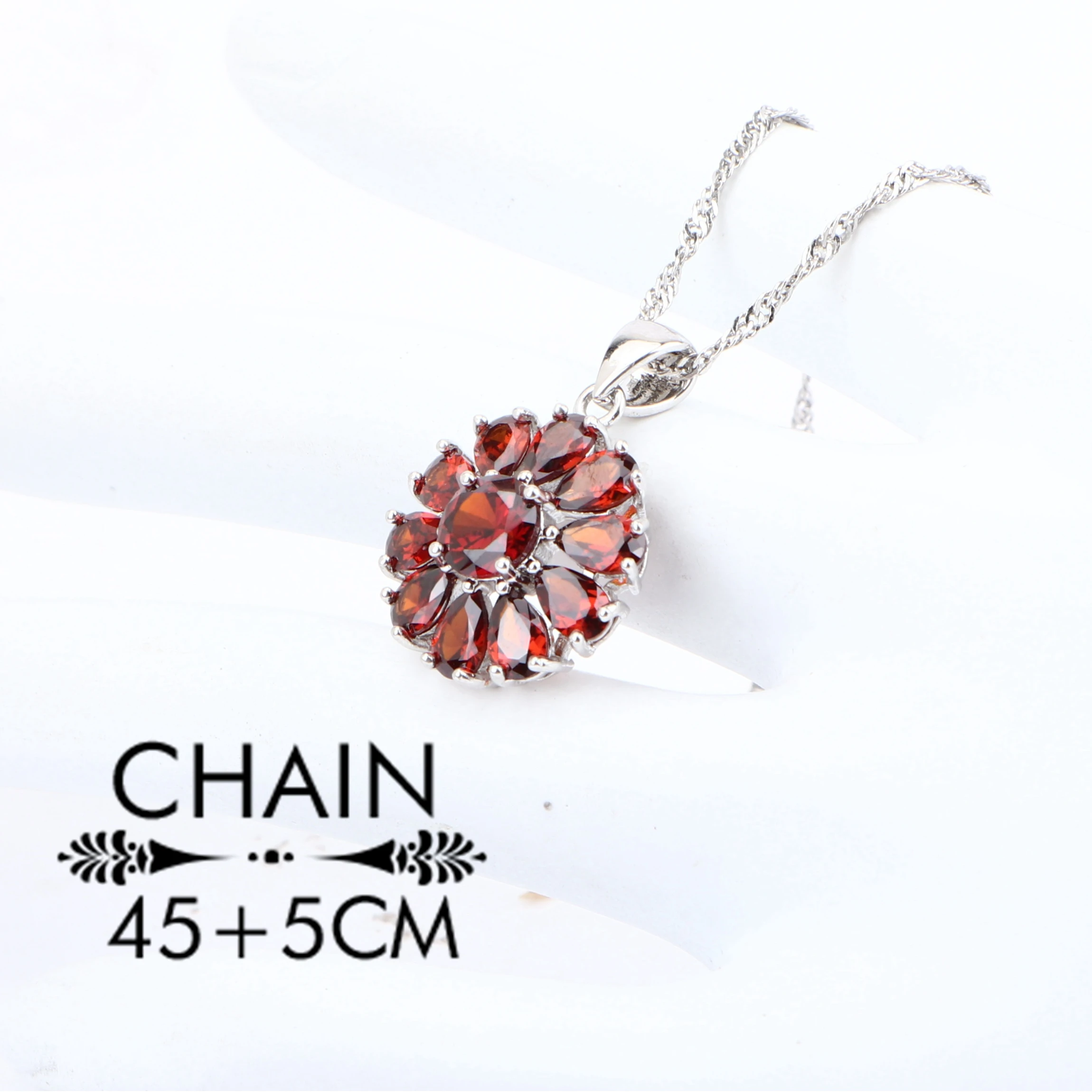 Женский комплект свадебных украшений из серебра 925 пробы с фианитом свадебные