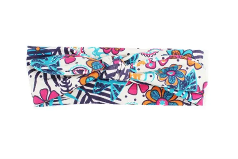 Детская лента для волос с узелком и принтом простые богемные модные аксессуары |