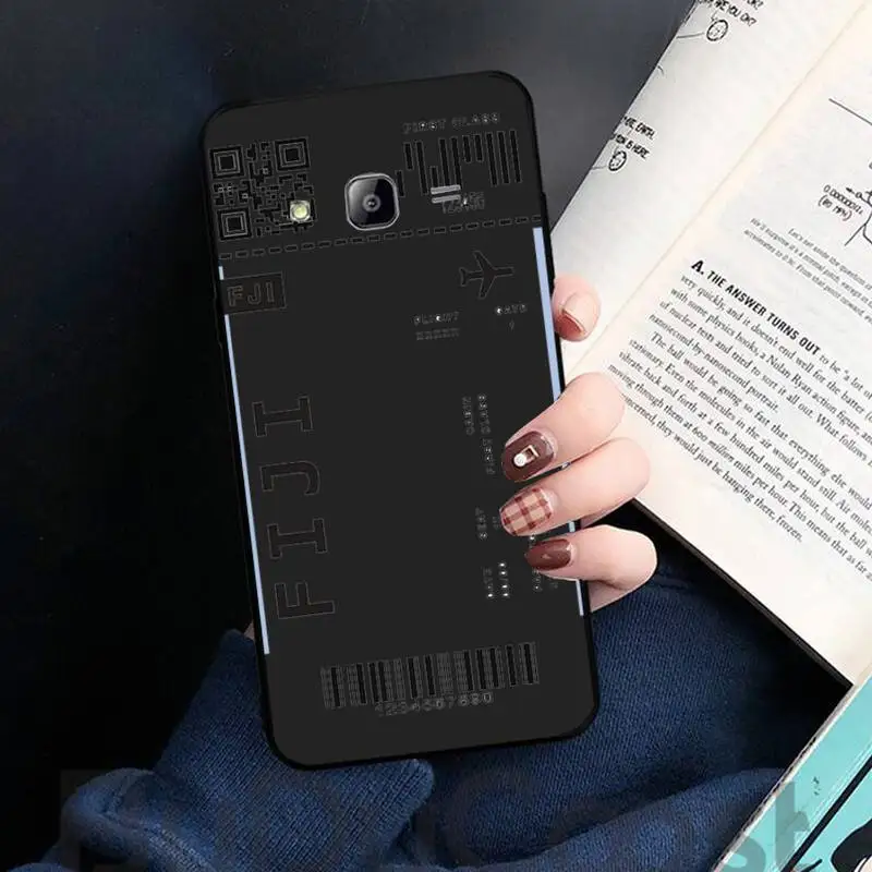 

AIR Tickets Travel Label Country Phone Case For Samsung A32 A51 A52 A71 A50 A12 A21S S10 S20 S21 Plus Fe Ultra