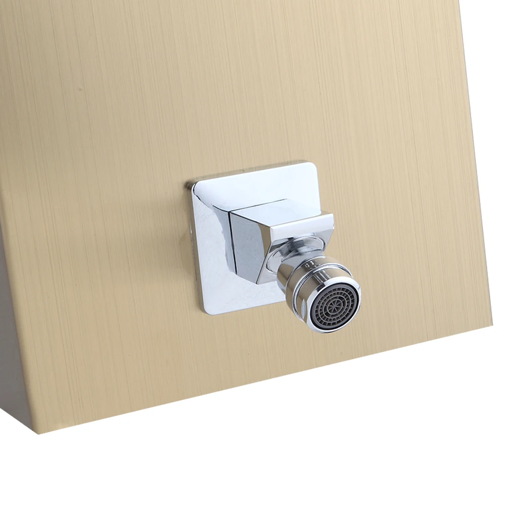 

48 inch Shower Panel Tower System with Spout Rainfall Waterfall Massage Jets Tub Spout Hand Shower for Home Hotel -Goden