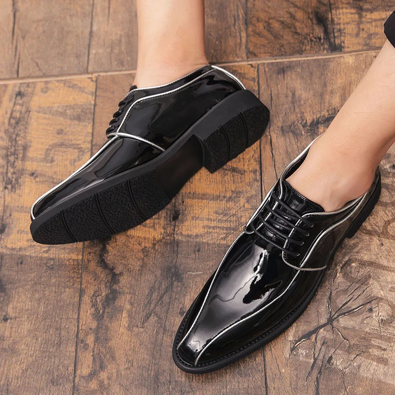 CIMIM брендовые новые мужские деловые Модные Повседневные туфли Италия строгие