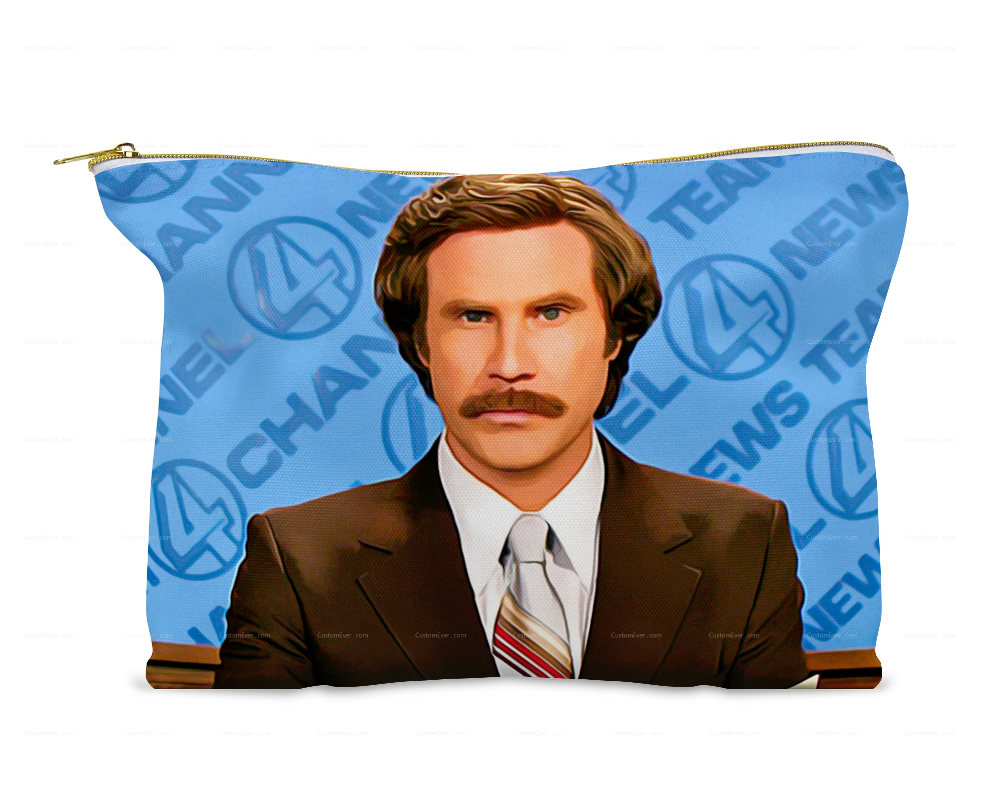 Красная косметичка для путешествий на молнии маленькая симпатичная дорожная