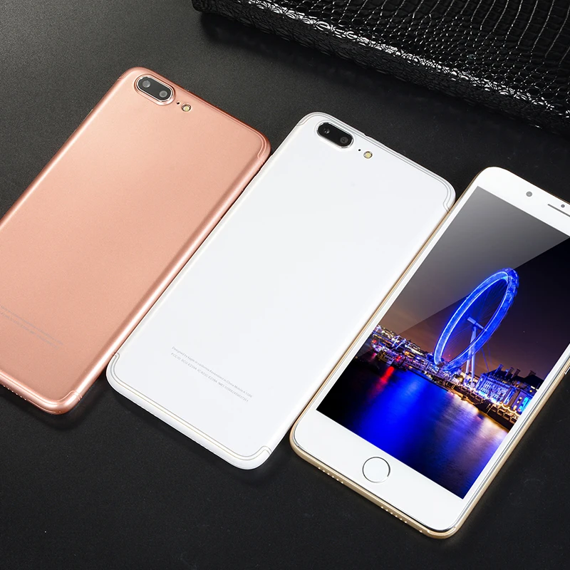 Глобальная прошивка поддержка мобильного телефона iPhone 7 Plus смартфон 5," дюйма высококачественны Fullview MTK6572 Android смартфон