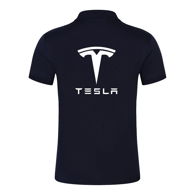 Мужская классическая рубашка поло Telsa летняя дышащая из 100% хлопка с коротким