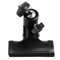 metal photo studio flash spring clamp clip mount with ball head black