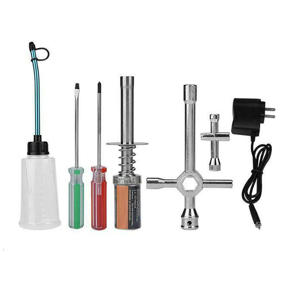 

Nitro Gas Starter Kit Glow Plug Igniter Tool 80142 for RC model Car HSP EU/US Adaptor Spare Parts Kit Wall Charger Gas Bottle