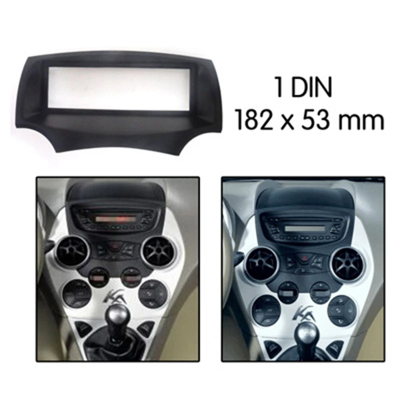 1 Din Audio Fascia Radio GPS DVD Stereo CD Panel Dash Mount Installation Trim Kit Frame for Ford KA 2008-2016 | Автомобили и