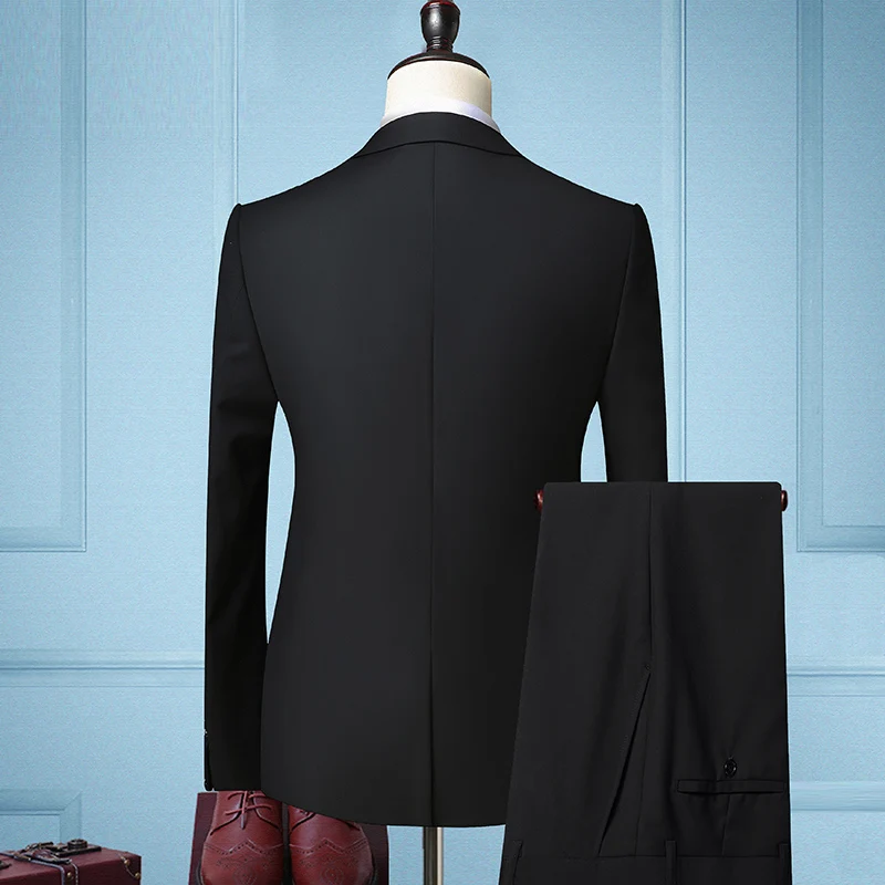 Мужской деловой костюм из 2 предметов Классический Повседневный блейзера и брюк