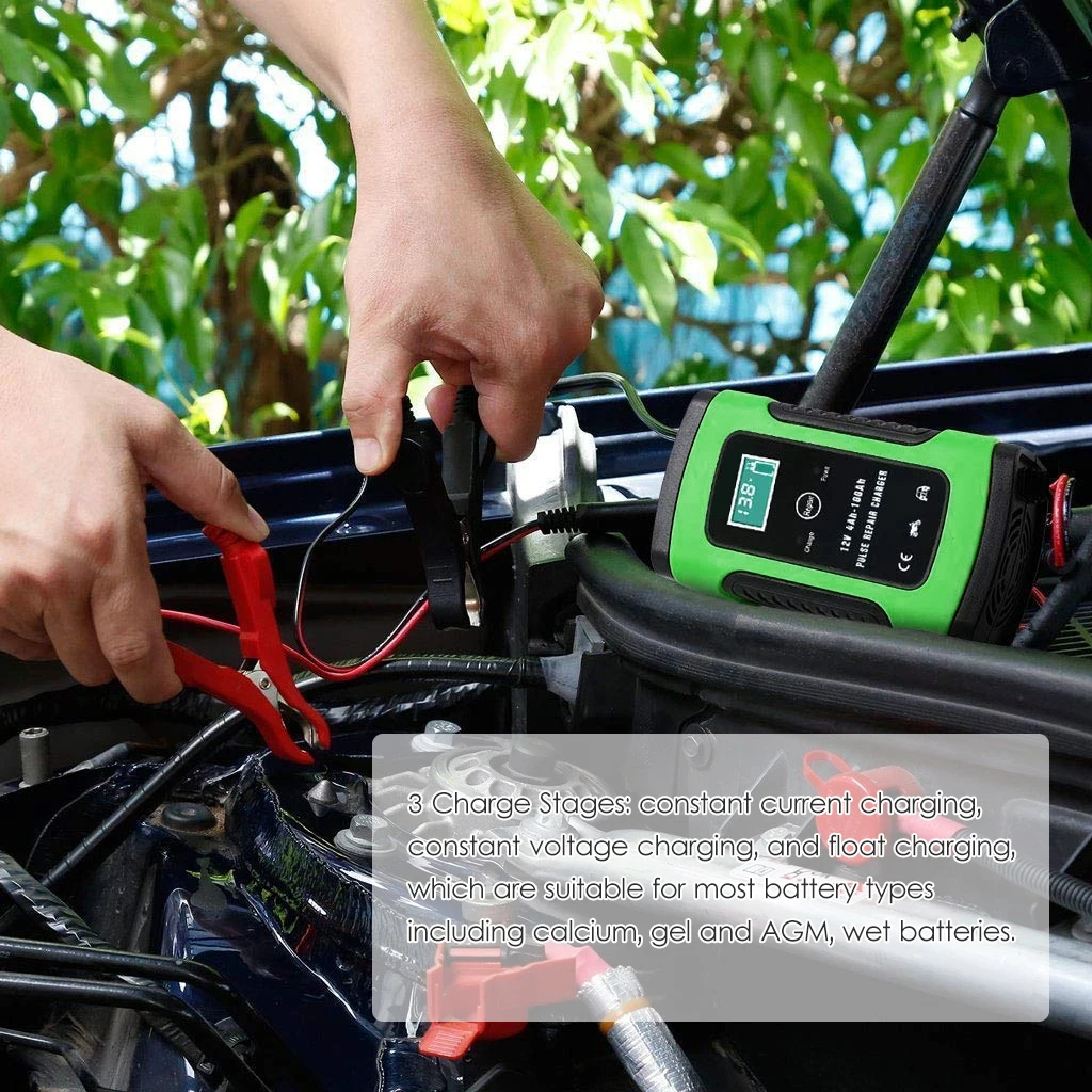 12V автомобиль Батарея Зарядное устройство цифровой ЖК дисплей Дисплей