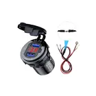 Новинка 12 в 24 В Двойное быстрое зарядное устройство USB QC3.0 алюминиевая водонепроницаемая розетка питания светодиодный кабель для автомобиля морского грузовика внедорожника