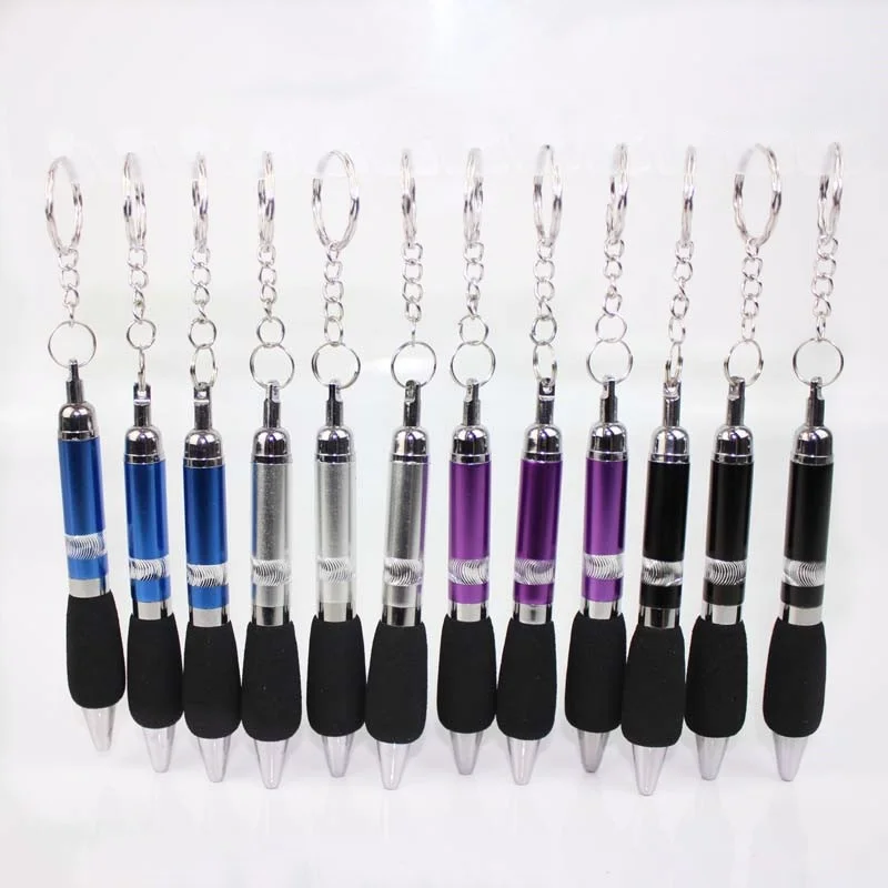 20PC Office Creative Ballpoint Pen Function Hanging Buckle Portable Key Chain Pendant Oil Cute School Supplies Stationery | Канцтовары