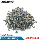 Aocarmo 500 шт.лот для Samsung Galaxy S3 S4 S5 S6 S7 Note3 Note4 Note5 Внутренние Винты для материнской платы 1,4*3,0 мм Винт
