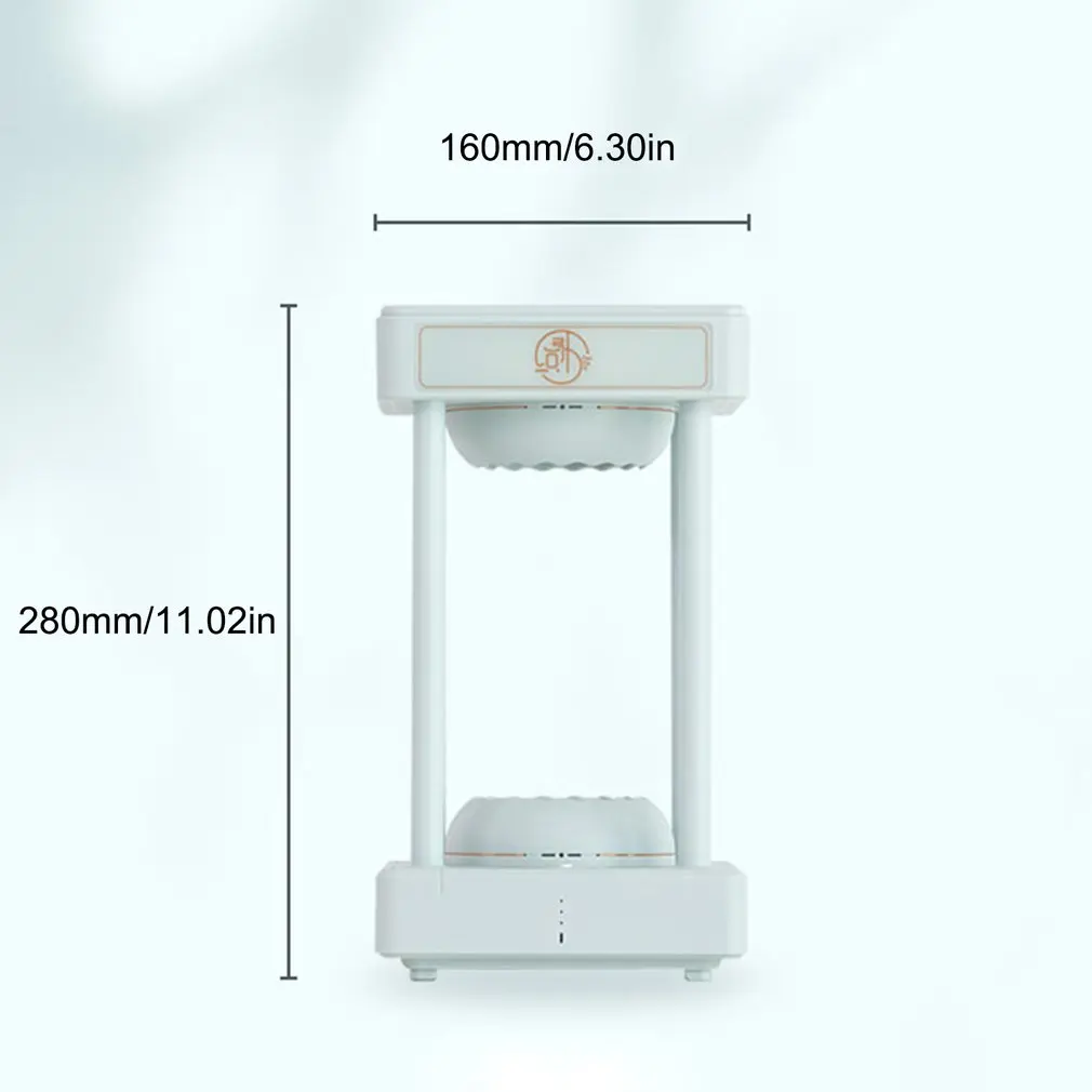 

Magic Rainbow Cloud Anti Gravity Levitating Water Drops Time Hourglass Fountain Hydra Lamp