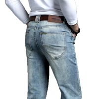 cowboy vintage bule men jeans new arrival 2021 fashion stretch classic denim pants male designer straight fit trouser size 38 40
