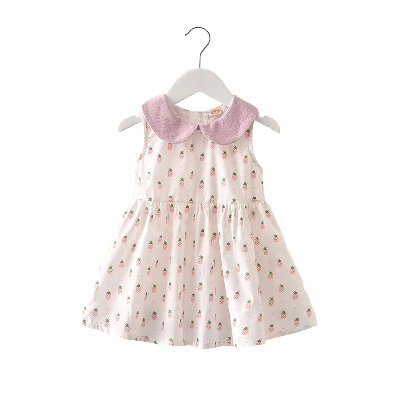 

Kids Girls Summer Dresses for 2 4 6 Years Children's Dress Floral Girls' Sleeveless Dress For Children Clothes
