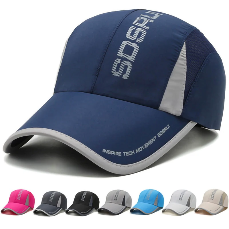 

Unisex Summer Quick Drying Baseball Cap Adjust Sports Cap for Men Women's Breathable Sun Hat Trucker Student Snapback Peaked Cap