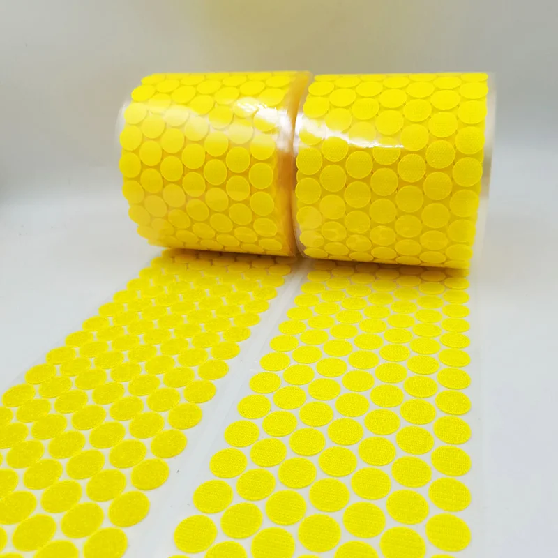 10 мм 15 красочная самоклеящаяся крепежная лента Круглые Монеты Точки велкрос